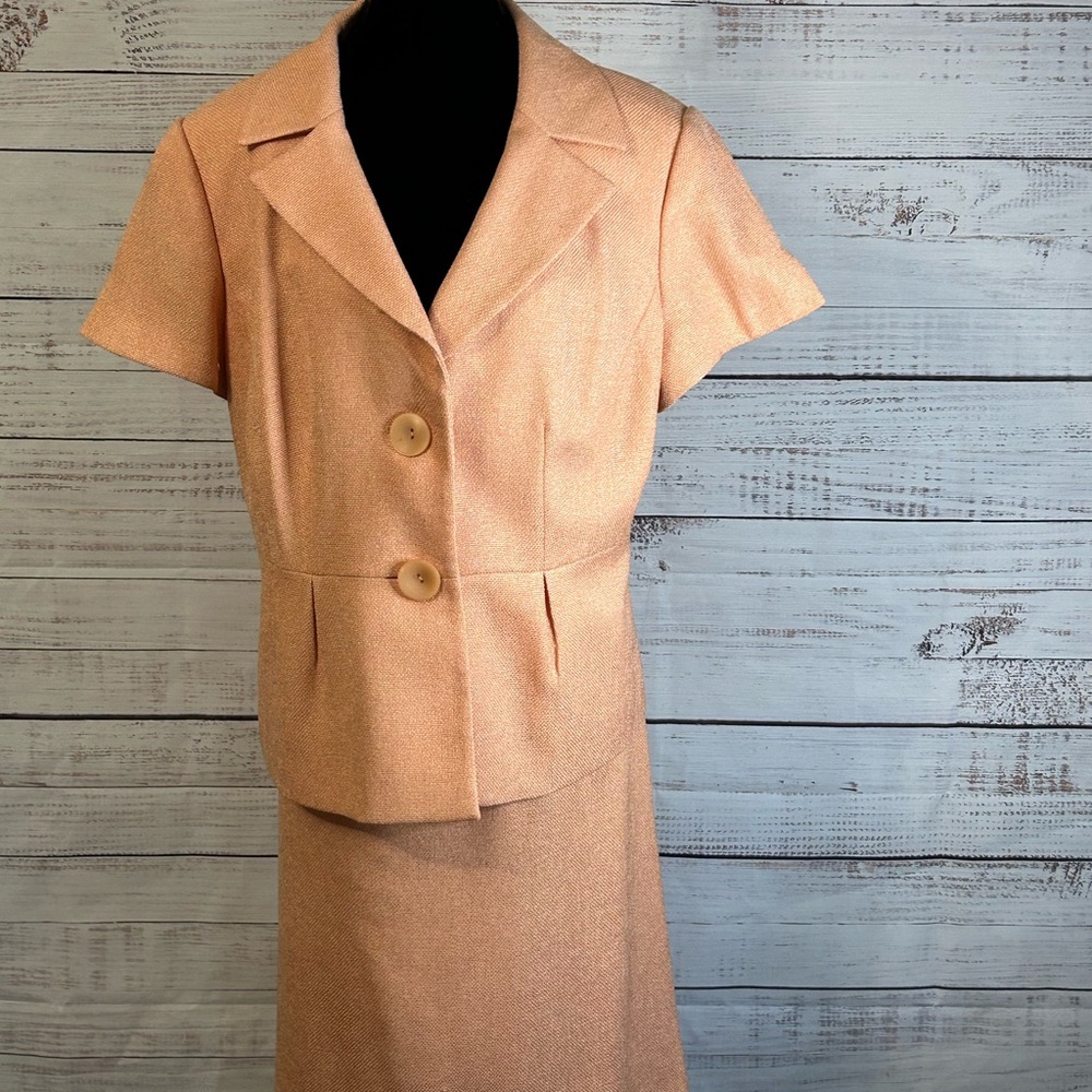 Liz Claiborne Apricot Skirt Set